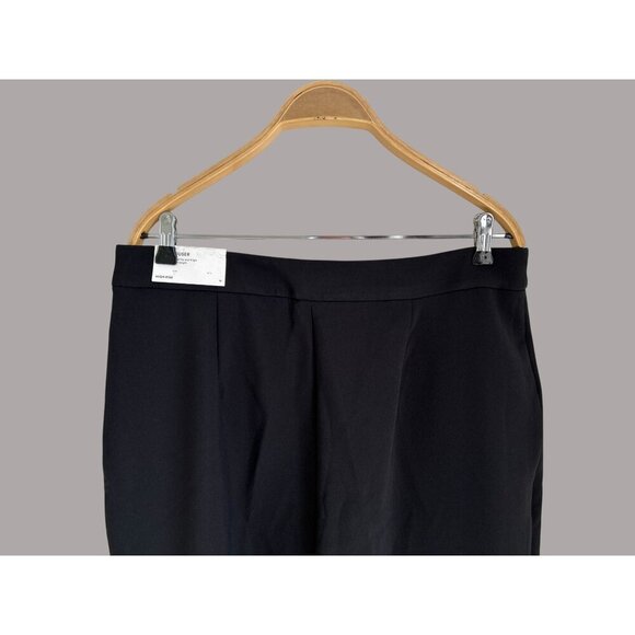 Ann Taylor Womens Black High-Rise Full-Length Trousers Size 12 - Lean Through Hi - Picture 4 of 8